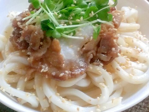 簡単！豚とろろうどん♪